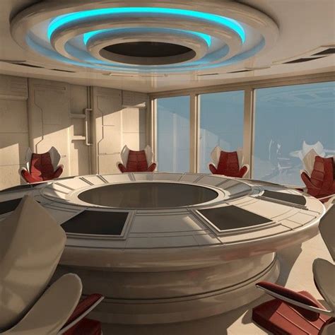 Meeting Room 199 Scifi Interior Spaceship Interior Futuristic