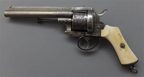 Revolver A Broche Lefaucheux Modele De Luxe Calibre 12 Mm 6 Coups