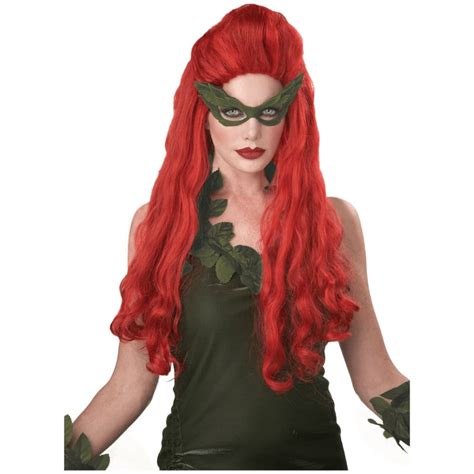 Buy Hobbypos Lethal Beauty Poison Ivy Batman Supervillain Red Womens