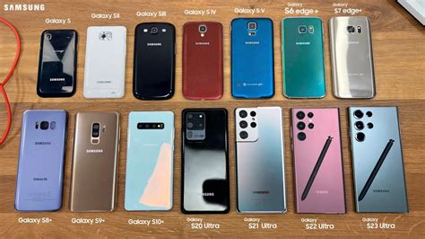 EVERY Samsung Galaxy S Comparison Galaxy S1 S23 Ultra YouTube