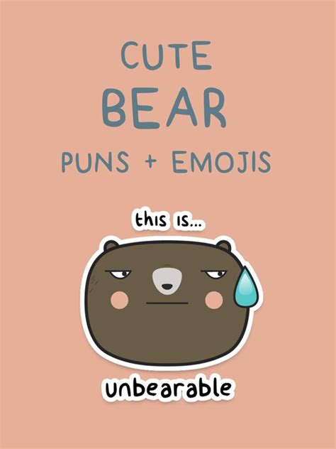 Cute Bear Puns And Emojis Apps 148apps