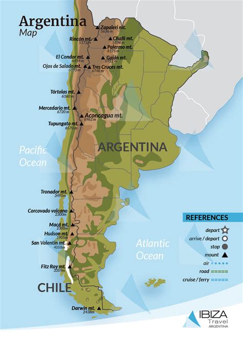 Argentina Geography Map Travel Guide I Travel Argentina