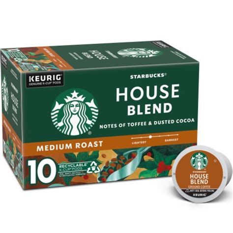 Starbucks House Blend Medium Roast K Cup Coffee Pods Ct Oz