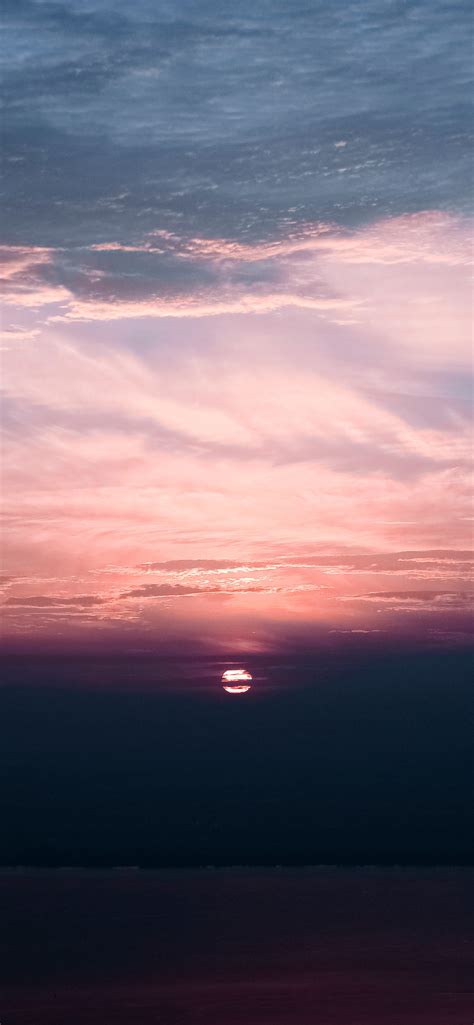 1242x2688 Sunset Under Clouds Sea 5k Iphone Xs Max Hd 4k Wallpapers