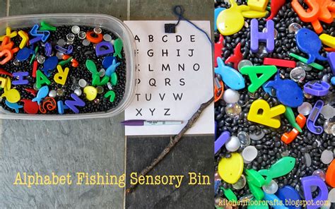 Check spelling or type a new query. Kitchen Floor Crafts: Alphabet Fishing Sensory Bin