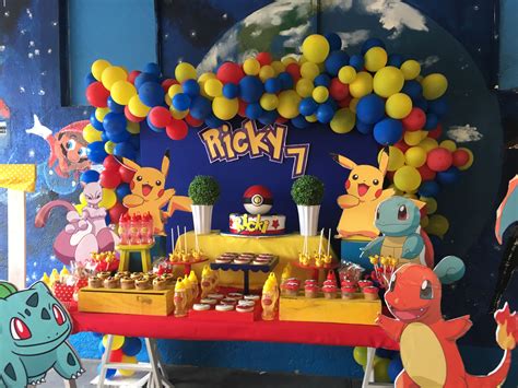 Pokemon Party Balloons Pokemon Birthday Party Pokemon Themed Party