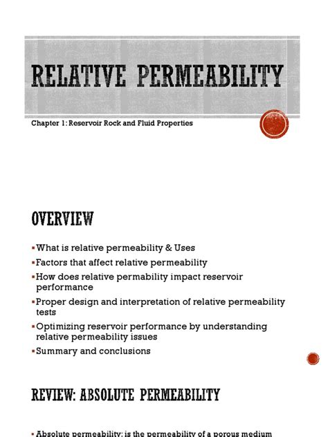 Chapter 1 Relative Permeability Pdf Permeability Earth Sciences