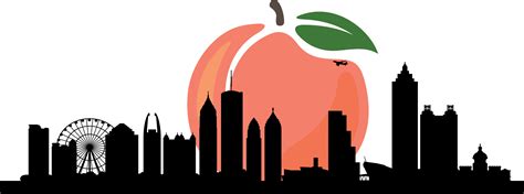 Premium canvas art · 60 day money back · made in usa Atlanta Skyline Vector Free at Vectorified.com ...