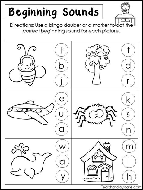 Letter Sounds Worksheets For Kindergarten