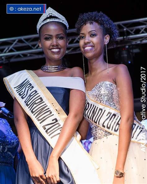 Miss Burundi 2017 Nikuze Annie Bernice And Miss Burundi 20162017