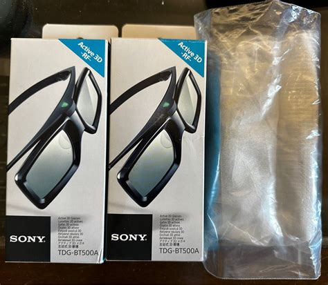 Sony Active 3d Glasses Tdg Bt500a 2 Pairs Tv And Home Appliances Tv And Entertainment Tv Parts