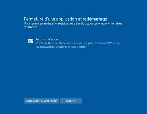 task host bloque la fermeture et arrêt de Windows malekal