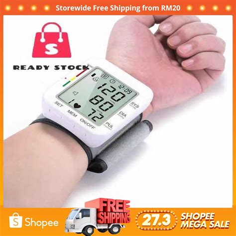 Home electronic blood pressure meter sphygmomanometer arm blood pressure monitor. Wrist Type Electronic Blood Pressure Monitor With Cover ...