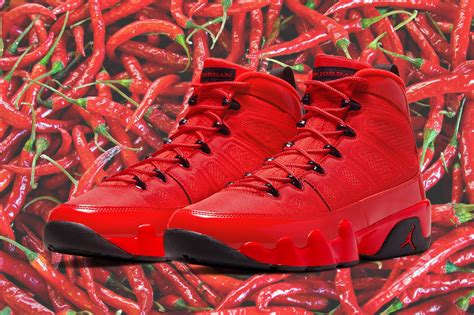Official Images Air Jordan 9 Chile Red Sneaker Freaker