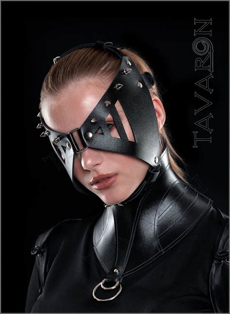 Leather Blindfold Mask Leather Fetish Mask Bdsm Mask Party Etsy