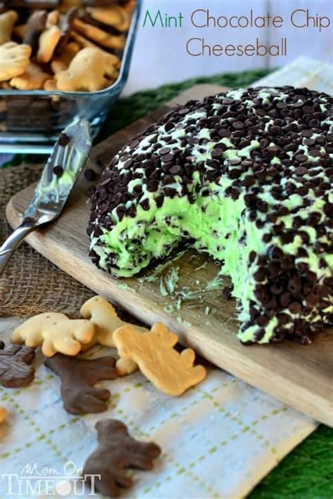 Mint Chocolate Chip Cheese Ball Mom On Timeout