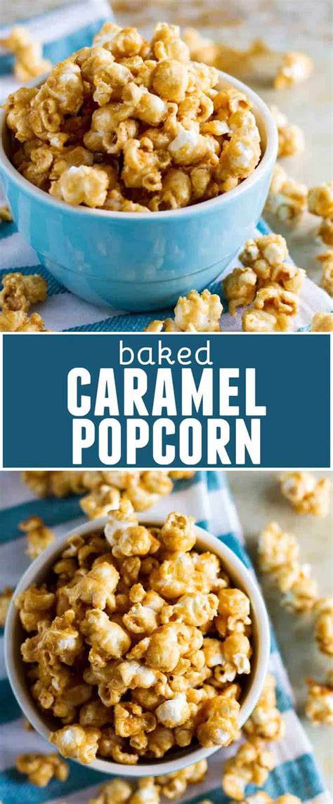 Homemade Baked Caramel Popcorn Taste And Tell