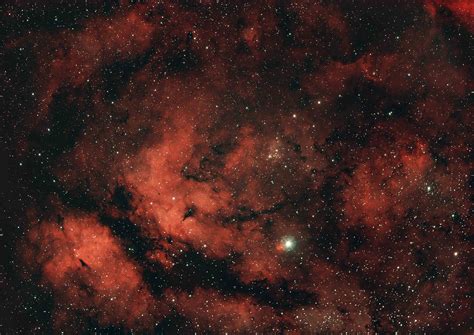 Gamma Cygni Nebula Ic 1318 And Open Cluster Ngc 6910 Deep⋆sky Corner