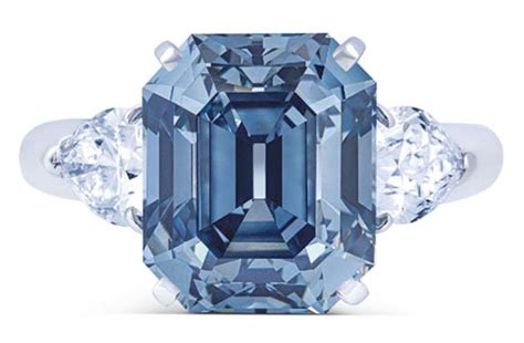 7 Carat Fancy Deep Blue Diamond Ring Earns Top Lot Status At Christies