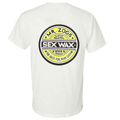 Sex Wax Mens Fade Tee White Seaside Surf Shop
