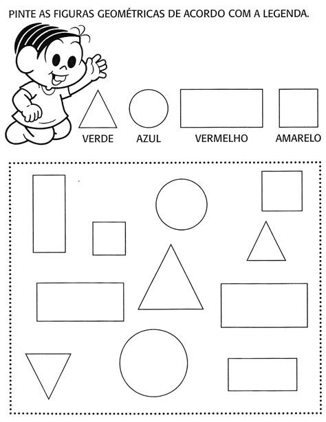 Formas Geométricas Planas Para Ed Infantil E 1º Ano Atividades Para
