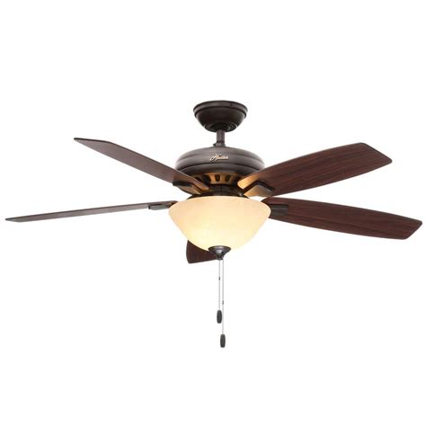 Hunter 52 New Bronze Ceiling Fan With Light Remote Shelly Lighting