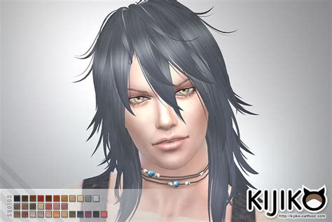 Sims 4 Hairs Kijiko Sims Shaggy Hair Long Version For Him