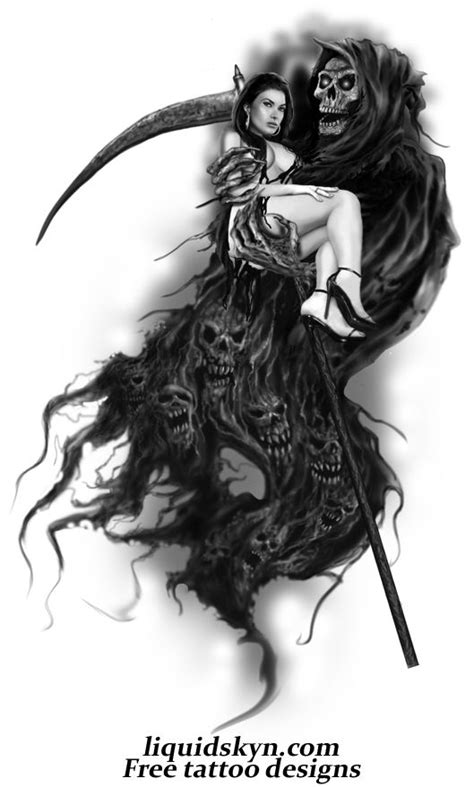 Pin By Torin Knapp On Arte Reaper Tattoo Grim Reaper Art Soul Tattoo
