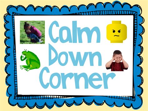 Calm Down Corner Clip Art