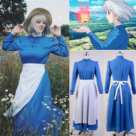 Howl S Moving Castle Sophie Hatter Cosplay Costume Dress For Party