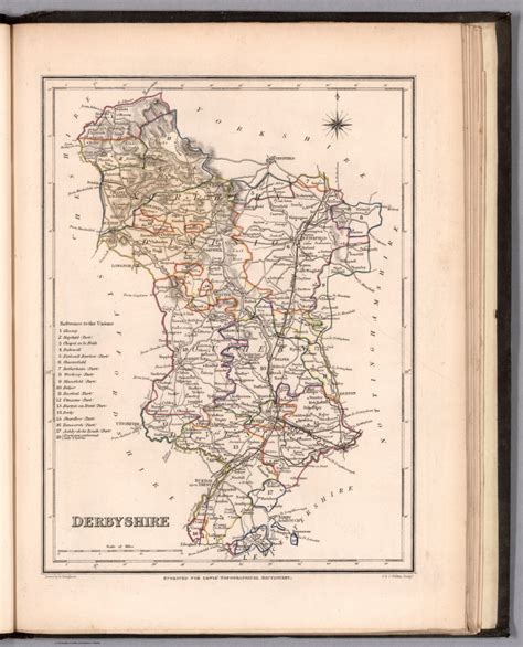Denbighshire Drawn By R Creighton Engraved By J And C Walker To