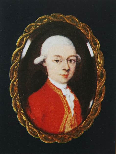 Wolfgang Amadeus Mozart 1756 1791 Anoniem Miniatuur Op Ivoor Het