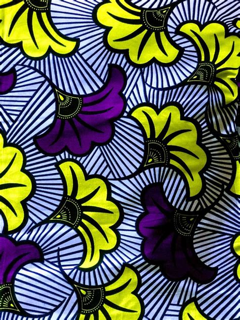 African Floral Fabric African Pattern Fabric African Fabric African