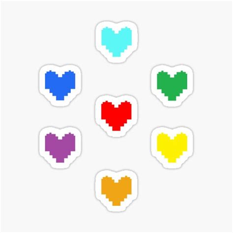 Undertale Hearts Wall Decals Stickaz 9bf