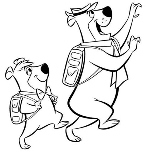 Free printable yogi bear coloring pages for kids! Yogi Bear And Boo Coloring Pages (With images) | Bear ...