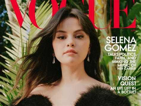 Selena Gomez Us Vogue April 2021 Thefashionspot