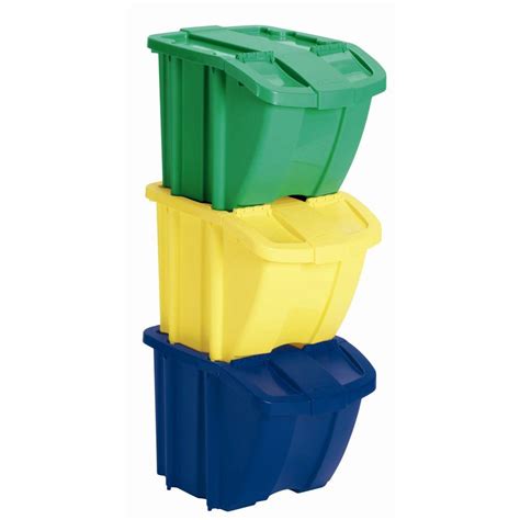 Find just the right recycling bin to help you do your part for the environment, from our range below. Suncast Recycle Bin Set (3-Piece)-BH183PK - The Home Depot