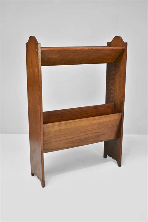 Solid Oak Two Tiered Bookcase Or Book Trough The Classic Prop Hire