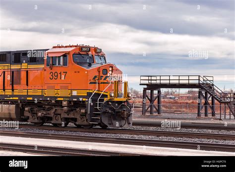 Bnsf Santa Fe Railroad Train Engine Stock Photo Alamy