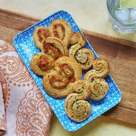 Recipes include salt 'n' peppered sausage rolls. Herby puff twists and pepper and goats' cheese palmiers ...