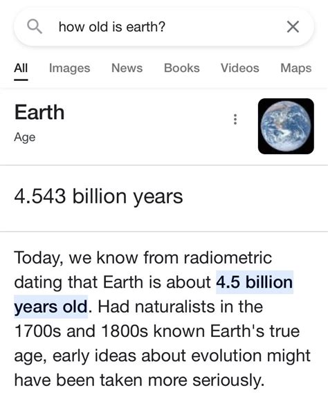 Codex On Twitter According To Modern Scientists Earth Is About 454 ± 005 Billion Years Old