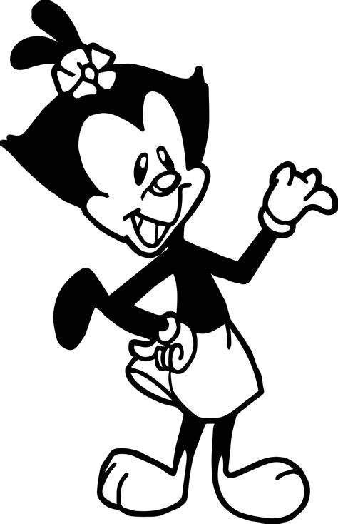 Animaniacs coloring pages is as follows: cool Animaniacs Dot Practice Girl Coloring Page | Coloring ...
