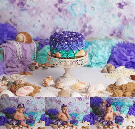Wishing you all the best on your special day! Messy Mermaid Cake Smash- /first Birthday Photos-Tonawanda ...