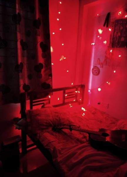 ideas  bedroom aesthetic red bedroom red red rooms red lights