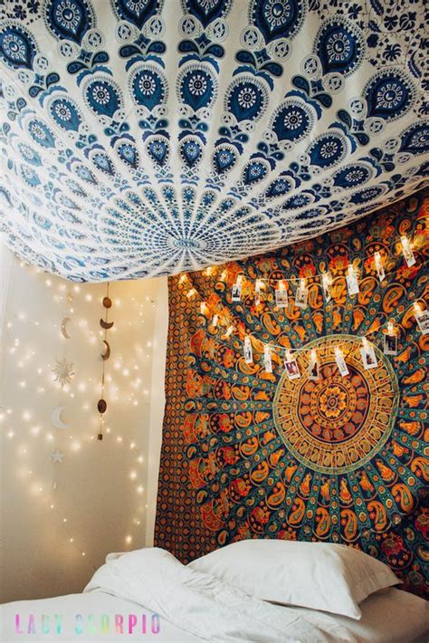 You use colorful wall tapestry as bedspread, yoga rug, curtains, blanket. 15+ brilliant ideas for using your wall tapestry in ...