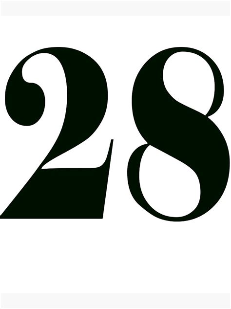 Number 28 Negro Poster By Solgel47 Redbubble