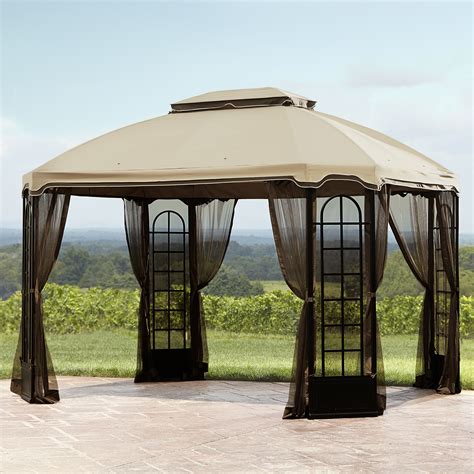 Essential Garden Replacement Canopy For Terrace Gazebo Outdoor Living