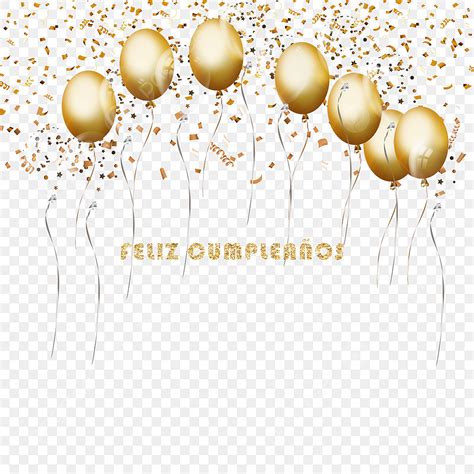 Tarjeta De Felicitación De Fiesta De Cumpleaños De Globo Dorado Español