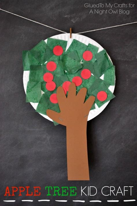 Apple Tree Kids Craft Preschool Crafts Crafts For Kids
