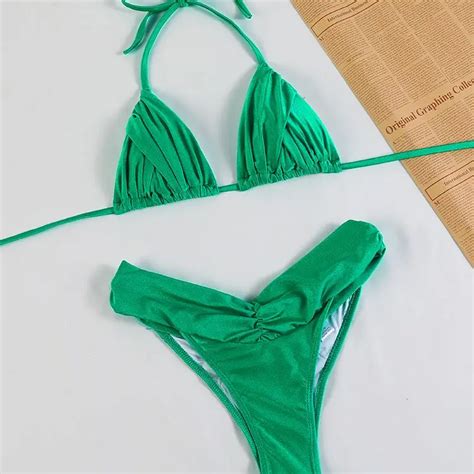 Miyouj 2022 Sexy Bikini Set Small Ruffle Swimsuit Leopard Swimwear Women Designer Bathing Suit